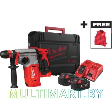 Перфоратор Milwaukee M18 BLHXMC-502X 4933499459 (с 2-мя АКБ, кейс)